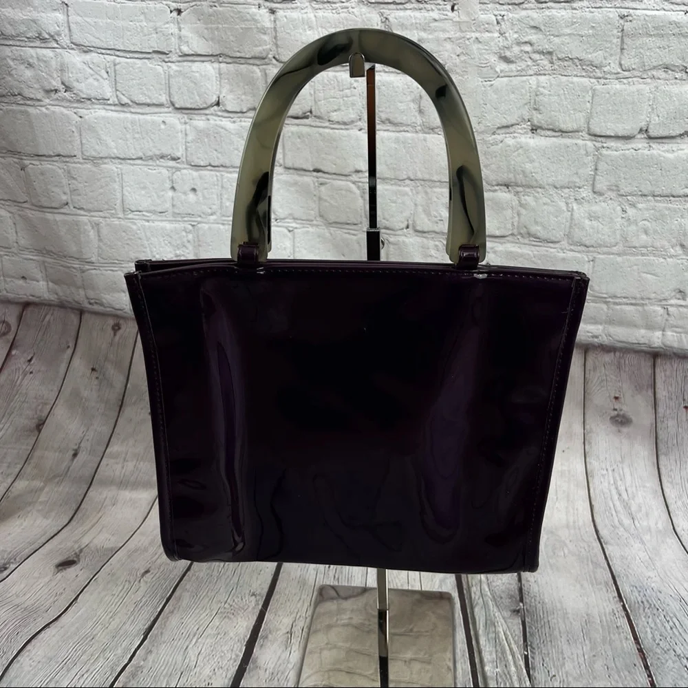 Neiman Marcus Patent Purple Mini Tote